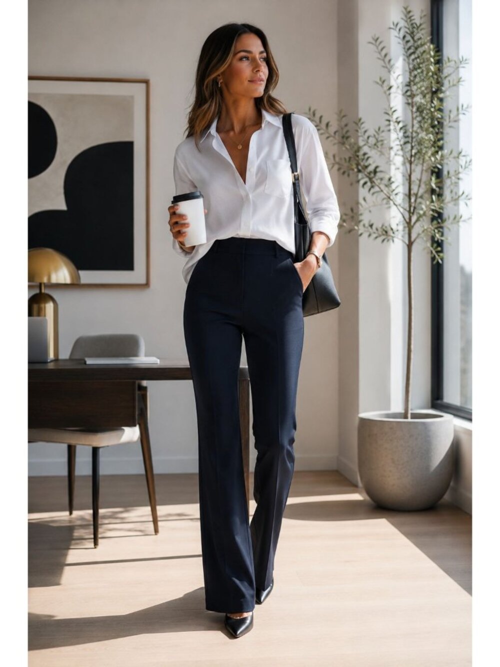 Quiet Luxury Lululemon Smooth Fit High Rise Trouser | Travel Office Chic | sz 0